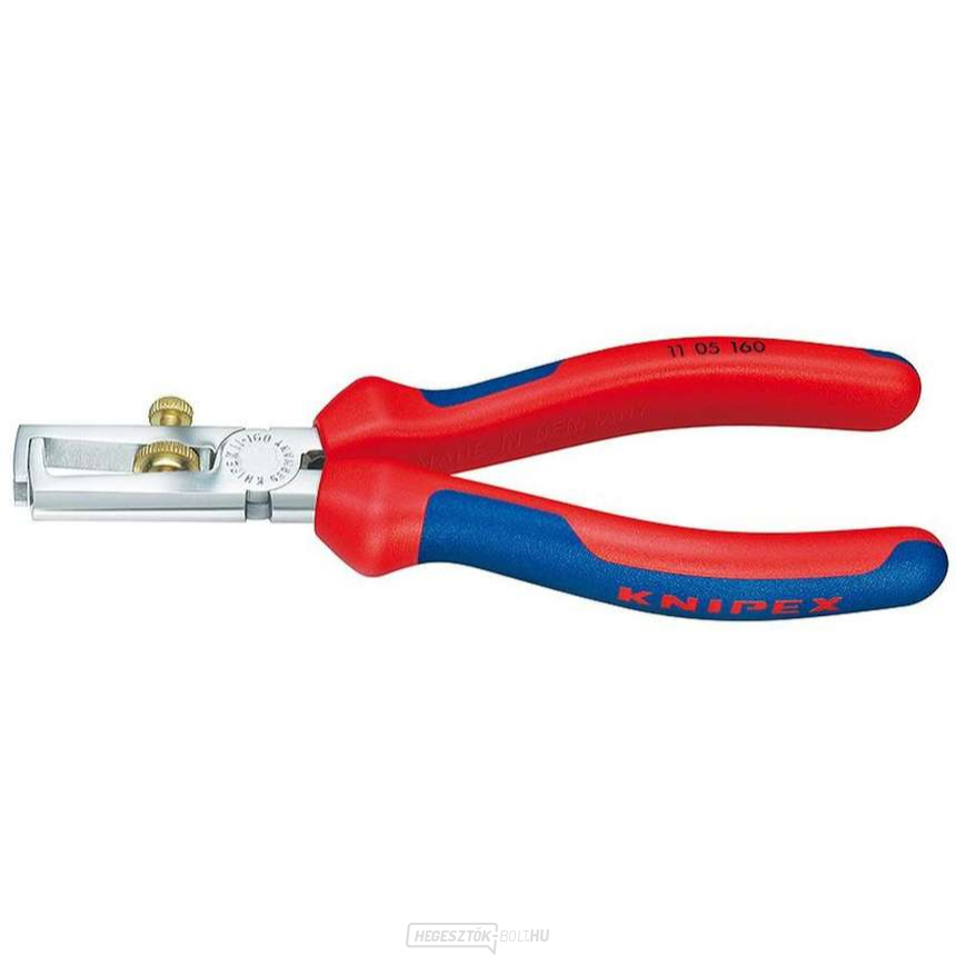 Húzófogó 160 mm KNIPEX 11 05 160 - krómozott, többkomponensű hüvelyek Húzófogó 160 mm KNIPEX 11 05 160 - krómozott, többkomponensű hüvelyek gallery main image
