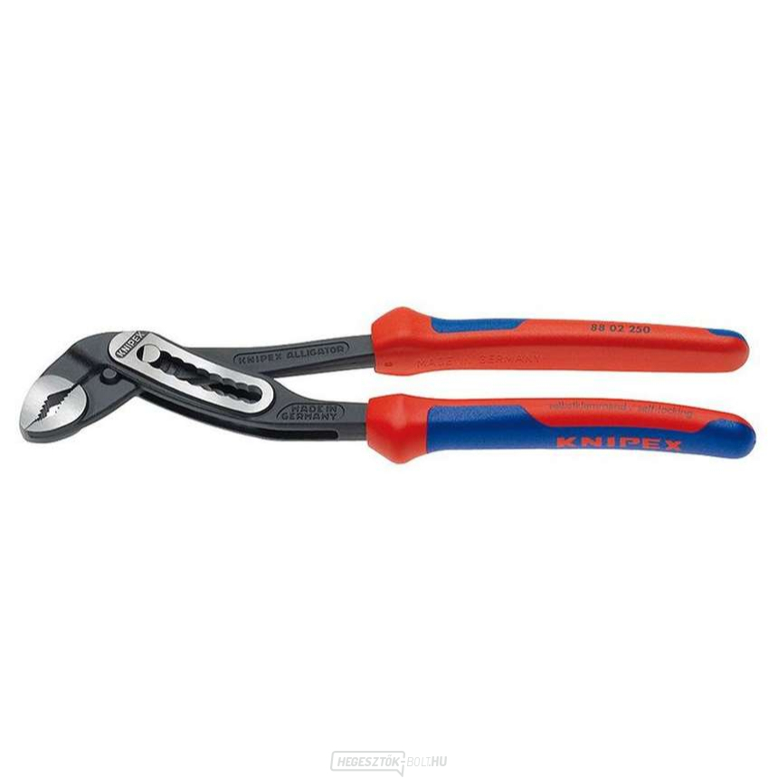 Alligátor fogó 250 mm KNIPEX 88 02 250 - polírozott fej, többkomponensű hüvelyekkel