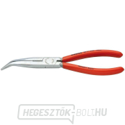 Félköríves fogó pengékkel (csőrös) 200 mm KNIPEX 26 21 200 - polírozott fej, műanyag hüvelyek gallery main image