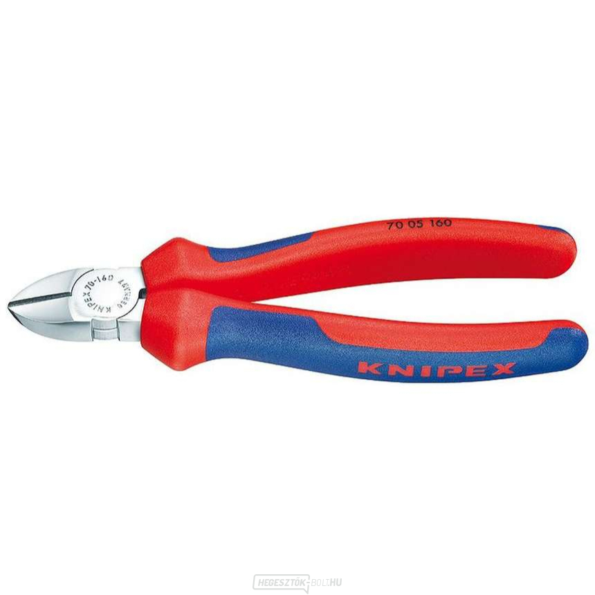 Oldalvágó fogó 140 mm KNIPEX 70 05 140 - krómozott, többkomponensű hüvelyek
