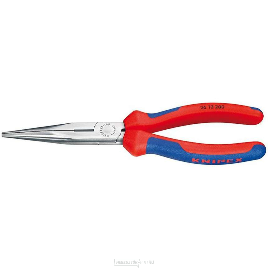 Félköríves fogó pengékkel (csőrös) 200 mm KNIPEX 26 12 200 - polírozott fej, többkomponensű hüvelyek