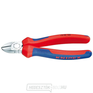 Oldalvágó fogó 125 mm KNIPEX 70 05 125 - krómozott, többkomponensű hüvelyek Oldalvágó fogó 125 mm KNIPEX 70 05 125 - krómozott, többkomponensű hüvelyek gallery main image