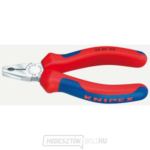 Kis kombinált fogó 110 mm KNIPEX 08 05 110 - krómozott, többkomponensű hüvelyek Kis kombinált fogó 110 mm KNIPEX 08 05 110 - krómozott, többkomponensű hüvelyek gallery main image