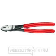 Elektromos oldalvágó 180 mm KNIPEX 74 01 180 - polírozott fej, műanyag hüvelyek gallery main image