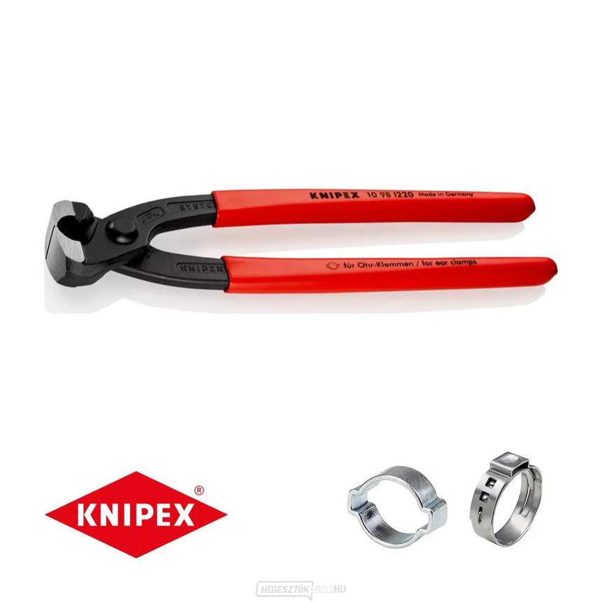 Tömlőfogó fogó szemekkel Knipex OETIKER 10 99 I220 (220 mm)