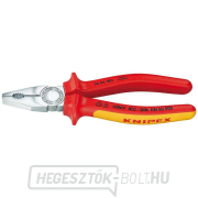 Kombinált fogó 160 mm - 1000V. KNIPEX 03 06 160 - krómozott, többkomponensű VDE hüvelyek gallery main image