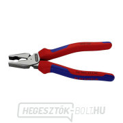 Erő kombinált fogó 200 mm. KNIPEX 02 02 200 - polírozott fej, többkomponensű hüvelyek Előnézet 