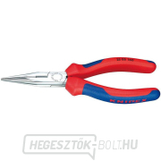 KNIPEX 25 05 160 Félköríves fogó pengékkel rádiótechnikához 160 mm - krómozott, többkomponensű hüvelyek gallery main image