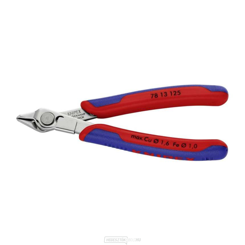 Elektronikus Super Knips® Knipex 125 mm-es oldalvágó fogó
