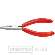 Finomelektronikai fogó 125 mm KNIPEX 37 13 125 - krómozott, műanyag tokkal gallery main image