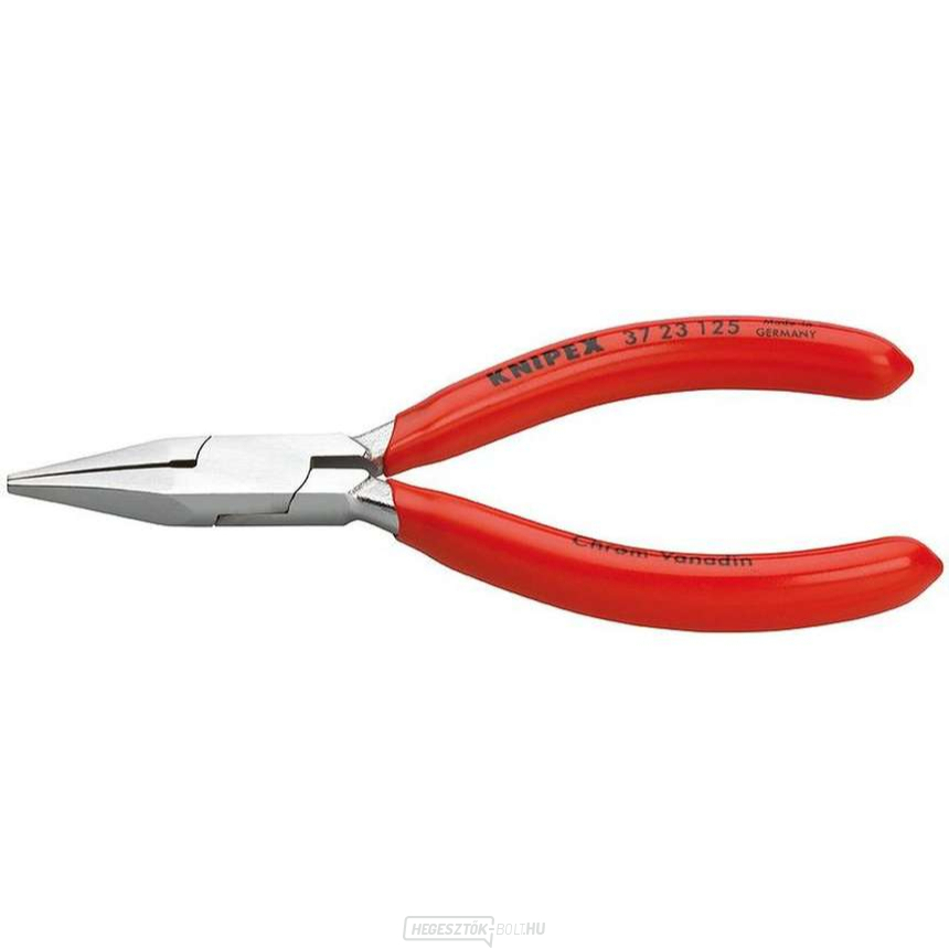 Finomelektronikai fogó 125 mm KNIPEX 37 23 125 - krómozott, műanyag tokkal