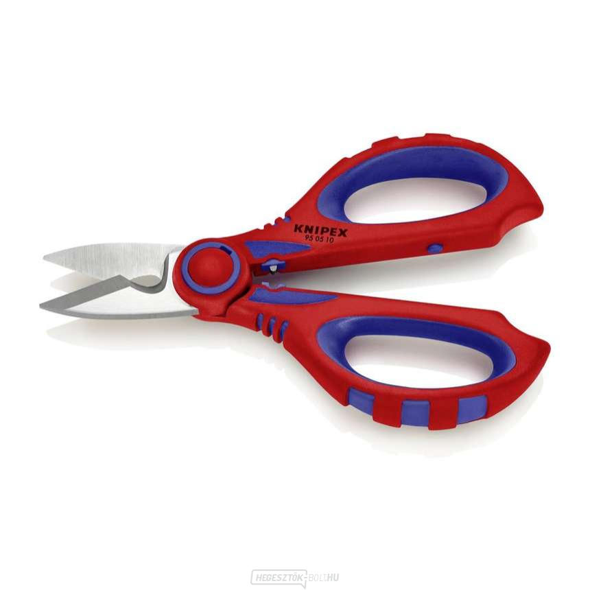 Knipex villanyszerelő olló 95 05 10 SB krimpelővel Knipex villanyszerelő olló 95 05 10 SB krimpelővel gallery main image