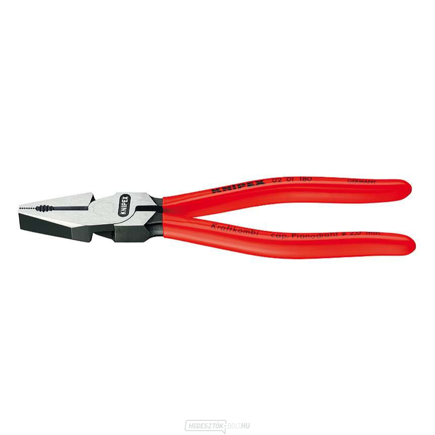 Motoros kombinált fogó 225 mm. KNIPEX 02 01 225 - polírozott, műanyag hüvelyek
