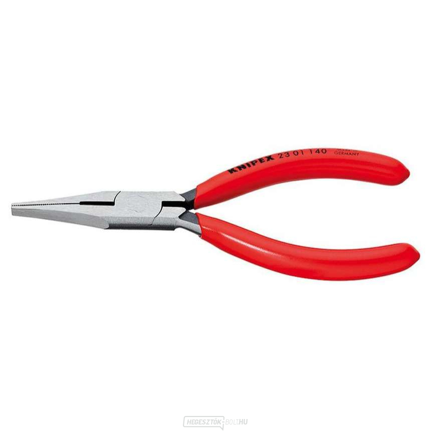 Lapos fogó 140 mm-es vágóéllel KNIPEX 23 01 140 - csiszolt fej, műanyag hüvelyek
