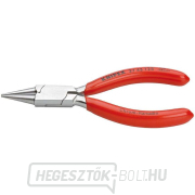Finomelektronikai fogó 125 mm KNIPEX 37 43 125 - krómozott, műanyag tokkal gallery main image