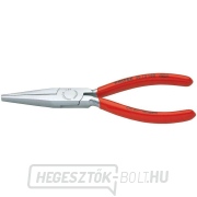 Langbeck 160 mm-es lapos fogó (meghosszabbított pofákkal) KNIPEX 30 13 160 - krómozott, műanyag hüvelyekkel gallery main image