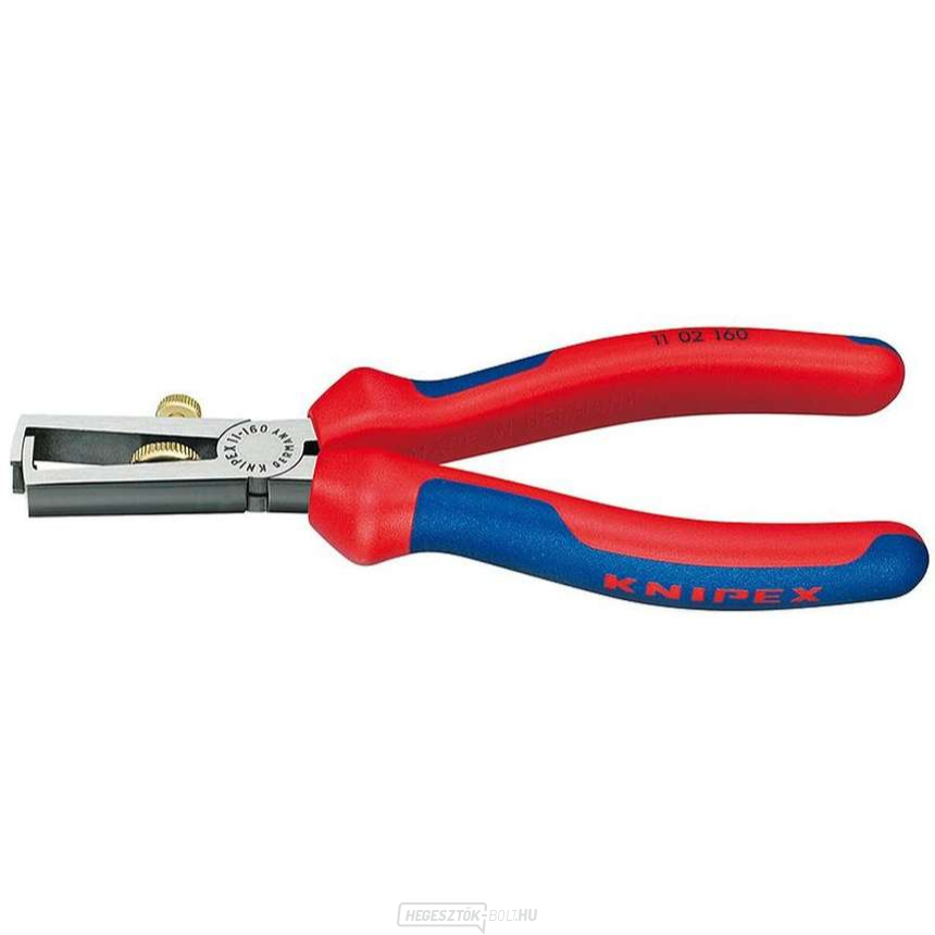 Húzófogó 160 mm. KNIPEX 11 02 160 - csiszolt fej, többkomponensű hüvelyek