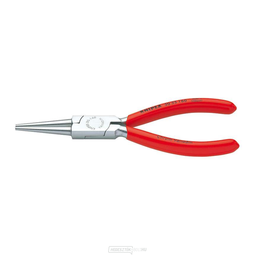Félkörfogó Langbeck 160 mm-es típus (meghosszabbított pofákkal) KNIPEX 30 33 160 - krómozott, műanyag hüvelyekkel Félkörfogó Langbeck 160 mm-es típus (meghosszabbított pofákkal) KNIPEX 30 33 160 - krómozott, műanyag hüvelyekkel gallery main image