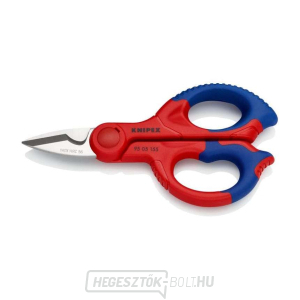 Kombinált villanyszerelő olló 155 mm KNIPEX 95 05 155 SB - krómozott, többkomponensű hüvelyek Kombinált villanyszerelő olló 155 mm KNIPEX 95 05 155 SB - krómozott, többkomponensű hüvelyek gallery main image