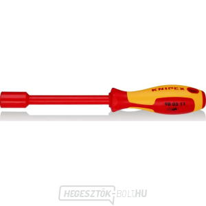 VDE csavarhúzó 6 élű 11x125 mm-es dugókulccsal Knipex 98 03 11 VDE csavarhúzó 6 élű 11x125 mm-es dugókulccsal Knipex 98 03 11 gallery main image