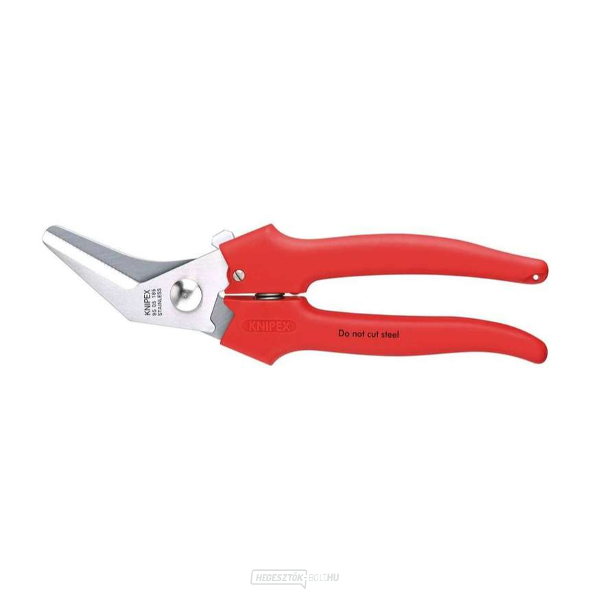 Kombinált olló 185 mm KNIPEX 91 05 185 - krómozott, többkomponensű hüvelyek