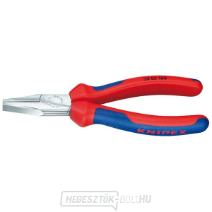 Lapos fogó 140 mm KNIPEX 20 05 140 - krómozott, többkomponensű hüvelyek Lapos fogó 140 mm KNIPEX 20 05 140 - krómozott, többkomponensű hüvelyek gallery main image