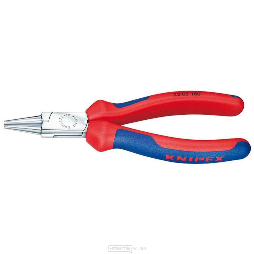 Körfogó 140 mm KNIPEX 22 05 140 - krómozott, többkomponensű hüvelyek, kerek pofákkal