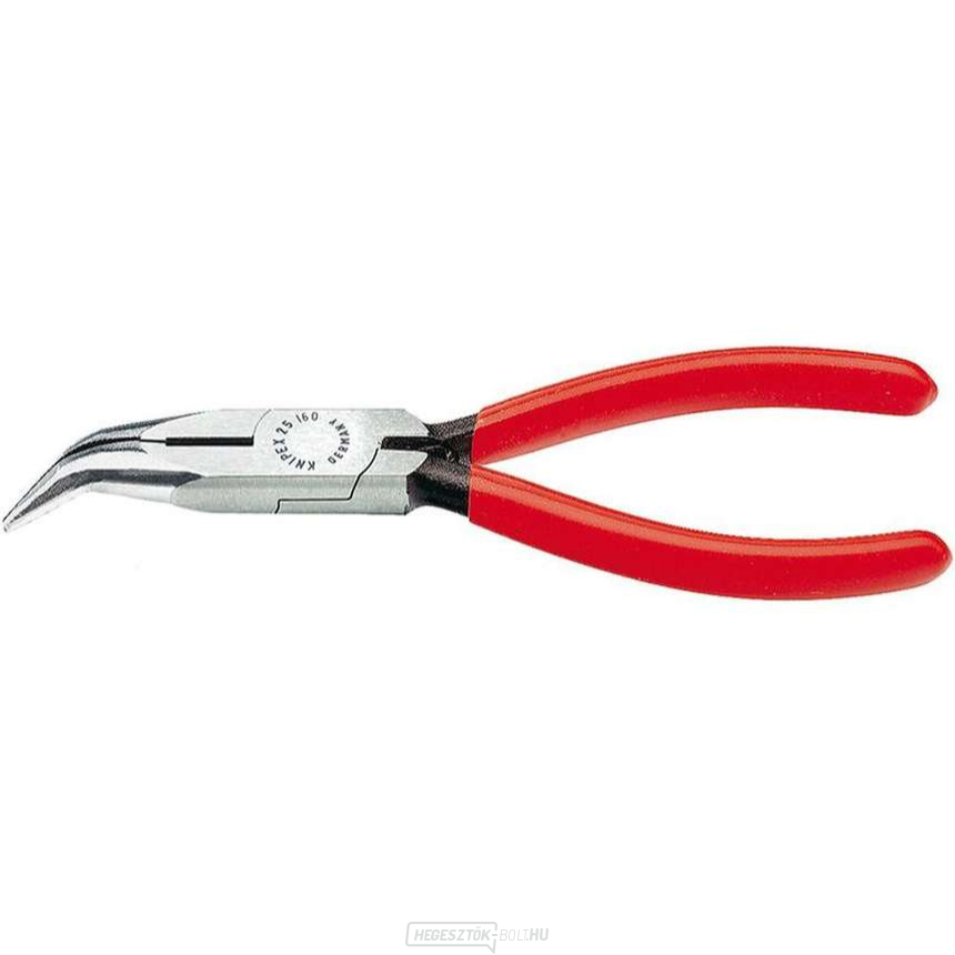 KNIPEX 25 21 160 Félköríves fogó pengékkel rádiótechnikához 160 mm - polírozott fej, műanyag hüvelyek
