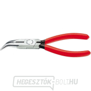 KNIPEX 25 21 160 Félköríves fogó pengékkel rádiótechnikához 160 mm - polírozott fej, műanyag hüvelyek gallery main image