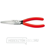 Langbeck 190 mm-es lapos fogó (meghosszabbított állkapcsokkal) KNIPEX 30 11 190 - csiszolt fej, műanyag hüvelyek gallery main image