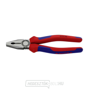 Kombinációs fogó 200 mm. KNIPEX 03 02 200 - polírozott fej, többkomponensű hüvelyek Kombinációs fogó 200 mm. KNIPEX 03 02 200 - polírozott fej, többkomponensű hüvelyek gallery main image