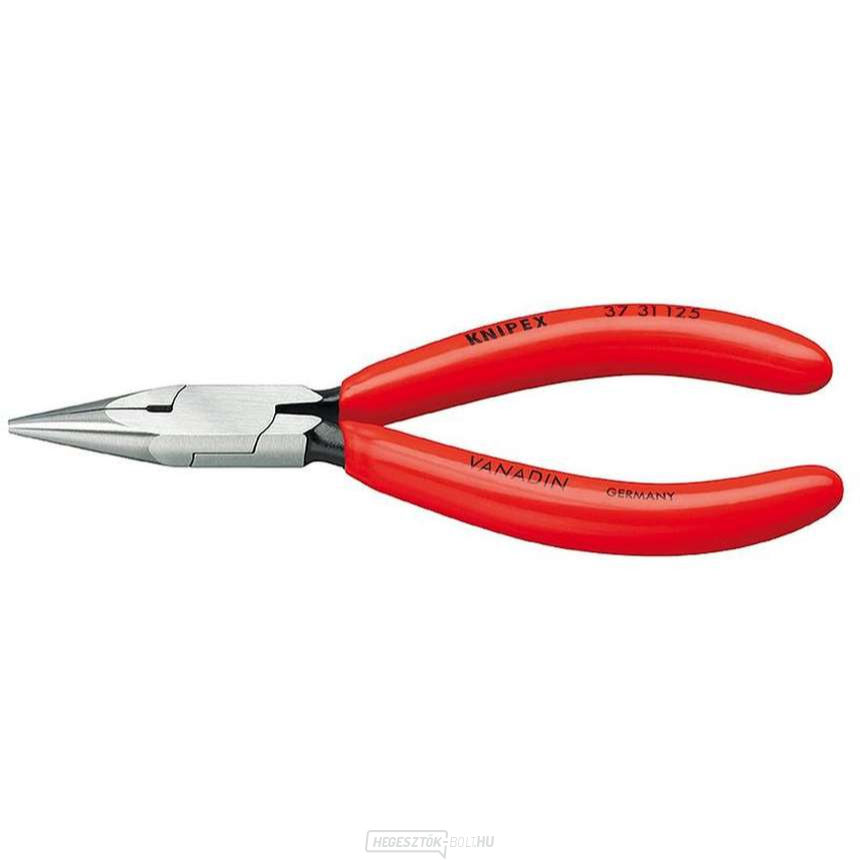 Finomelektronikai fogó 125 mm KNIPEX 37 31 125 - csiszolt fej, műanyag hüvelyek