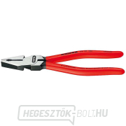 Erő kombinált fogó 180 mm. KNIPEX 02 01 180 - polírozott, műanyag hüvelyek gallery main image