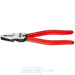 Erő kombinált fogó 180 mm. KNIPEX 02 01 180 - polírozott, műanyag hüvelyek Erő kombinált fogó 180 mm. KNIPEX 02 01 180 - polírozott, műanyag hüvelyek gallery main image