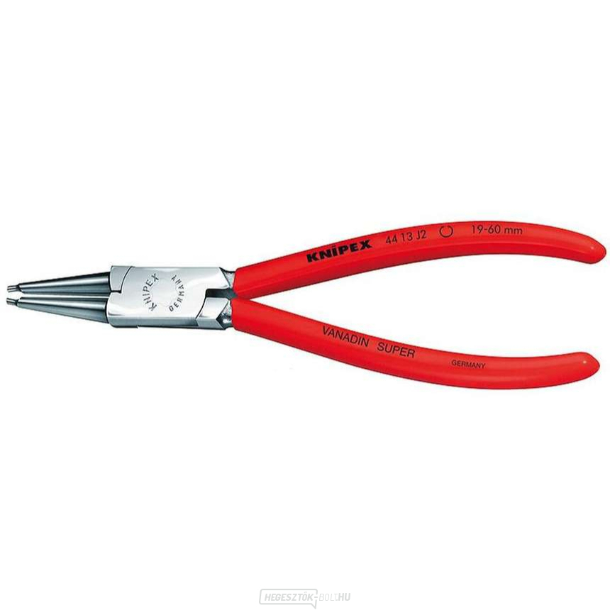 Körkörös fogó 180 mm, belső egyenes. Knipex - 44 13 J2 - DIN 5265 C. Krómozott, műanyag bevonatú