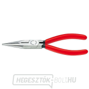 Félköríves fogó pengékkel rádiótechnikához 125 mm KNIPEX 25 01 125 - polírozott fej, műanyag hüvelyek gallery main image