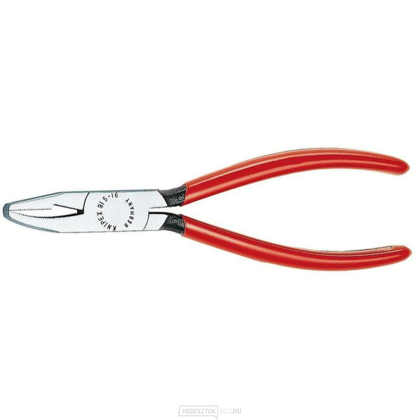 Üvegtörő fogó 160 mm KNIPEX 91 51 160 - csiszolt fej, műanyag hüvelyek