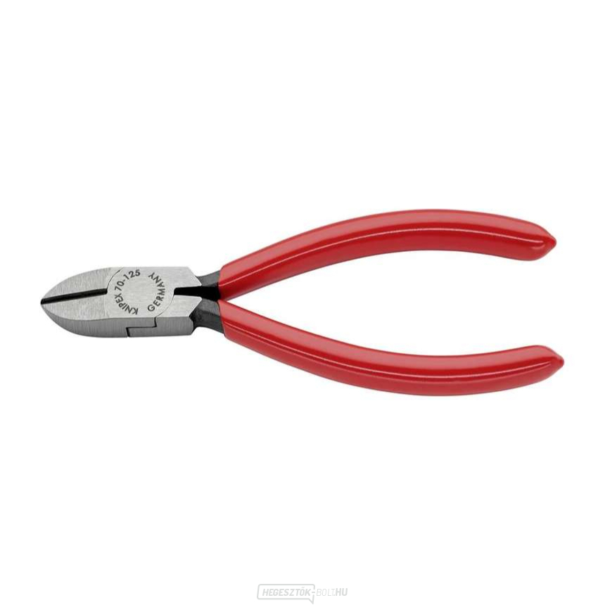 Oldalvágó fogó 125 mm KNIPEX 70 01 125 - polírozott fej, műanyag hüvelyek