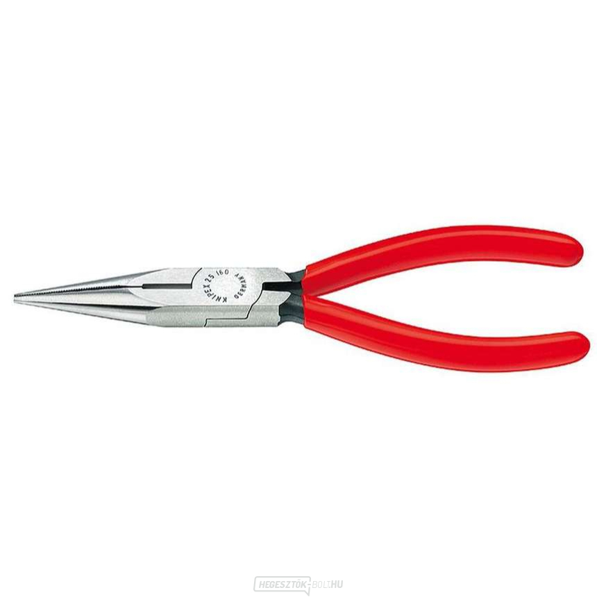 Félköríves fogó pengékkel rádiótechnikához 140 mm KNIPEX 25 01 140 - polírozott fej, műanyag hüvelyek