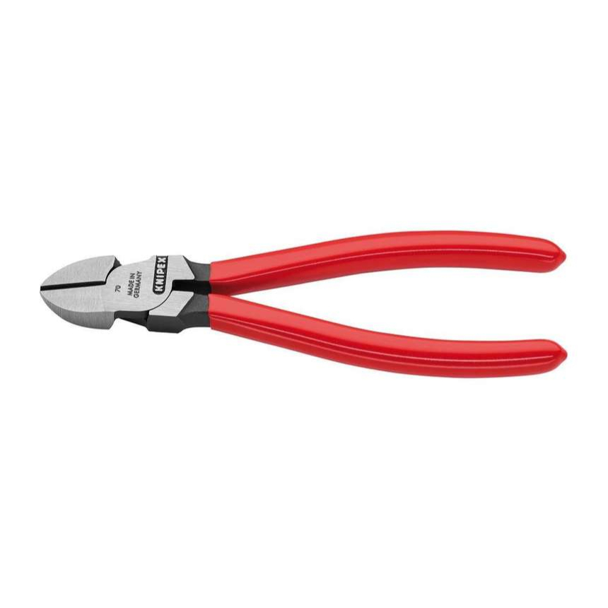 Oldalvágó fogó 140 mm KNIPEX 70 01 140 - polírozott fej, műanyag hüvelyek