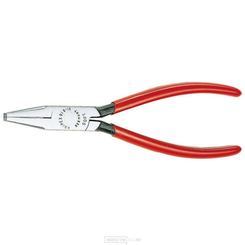 Lapos üvegfogó 160 mm KNIPEX 91 61 160 - csiszolt fej, műanyag hüvelyek