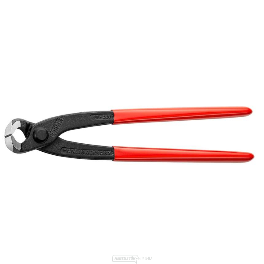 Erősítő fogó 220 mm, Knipex 99 01 220 - DIN ISO 9242 - polírozott fej, műanyag hüvelyek