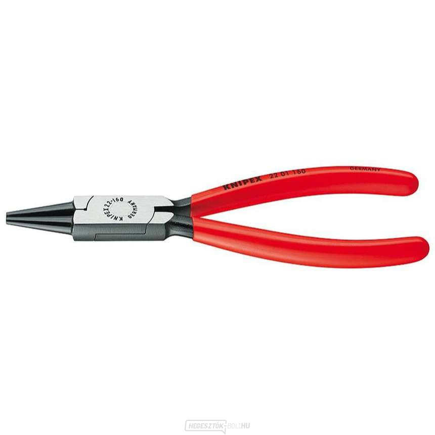 Körfogó 160 mm KNIPEX 22 01 160 - polírozott fej, műanyag hüvelyek