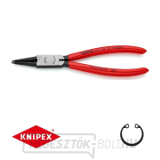 Körkörös fogó 180 mm, belső egyenes. Knipex - 44 11 J2 - DIN 5265 C. Polírozott, műanyag bevonattal. gallery main image