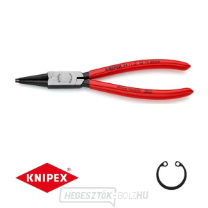 Körkörös fogó 180 mm, belső egyenes. Knipex - 44 11 J2 - DIN 5265 C. Polírozott, műanyag bevonattal. Körkörös fogó 180 mm, belső egyenes. Knipex - 44 11 J2 - DIN 5265 C. Polírozott, műanyag bevonattal. gallery main image