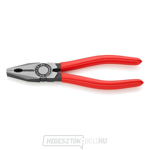 Kombinációs fogó 180 mm. KNIPEX 03 01 180 - polírozott, műanyag hüvelyek Kombinációs fogó 180 mm. KNIPEX 03 01 180 - polírozott, műanyag hüvelyek gallery main image