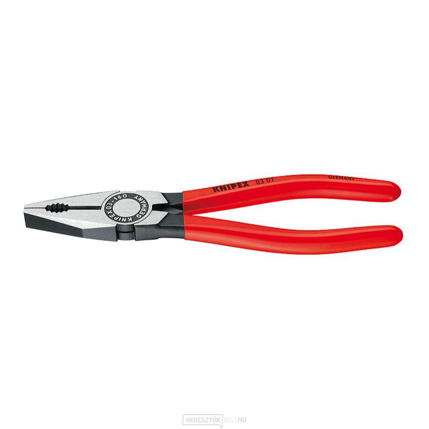 Kombinációs fogó 140 mm. KNIPEX 03 01 140 - polírozott, műanyag hüvelyek