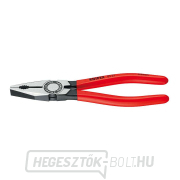 Kombinációs fogó 140 mm. KNIPEX 03 01 140 - polírozott, műanyag hüvelyek gallery main image