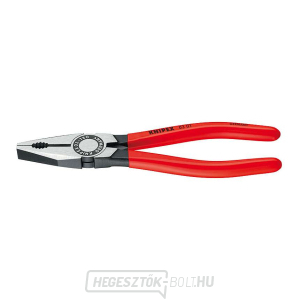 Kombinációs fogó 140 mm. KNIPEX 03 01 140 - polírozott, műanyag hüvelyek Kombinációs fogó 140 mm. KNIPEX 03 01 140 - polírozott, műanyag hüvelyek gallery main image