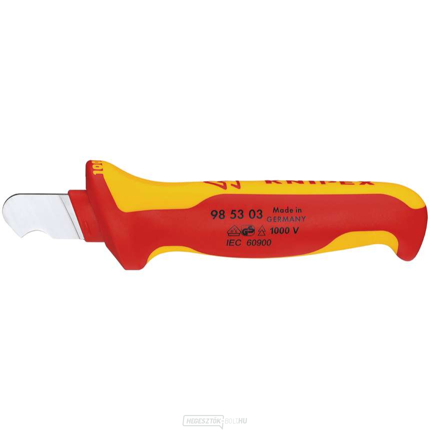 Szigetelt köpenyű kés 1000V VDE, Knipex 155 mm